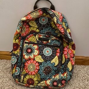 Vera Bradley Backpack yellow/blue/pink
